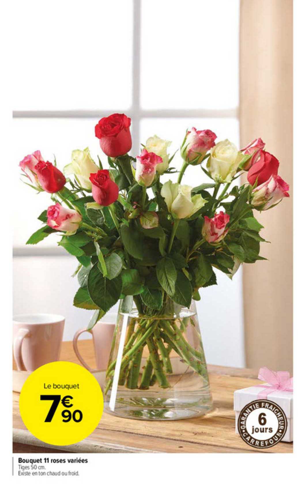 bouquet 11 roses variées