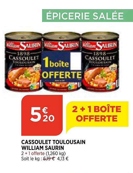cassoulet toulousain william saurin