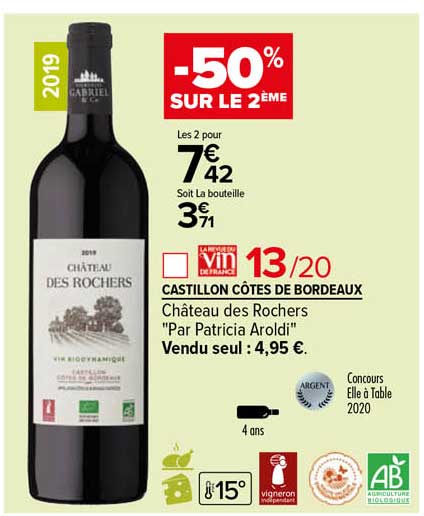 castillon côtes de bordeaux château des rochers "par patricia aroldi"