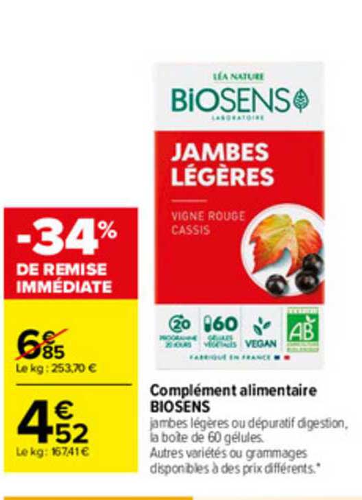 complément alimentaire biosens
