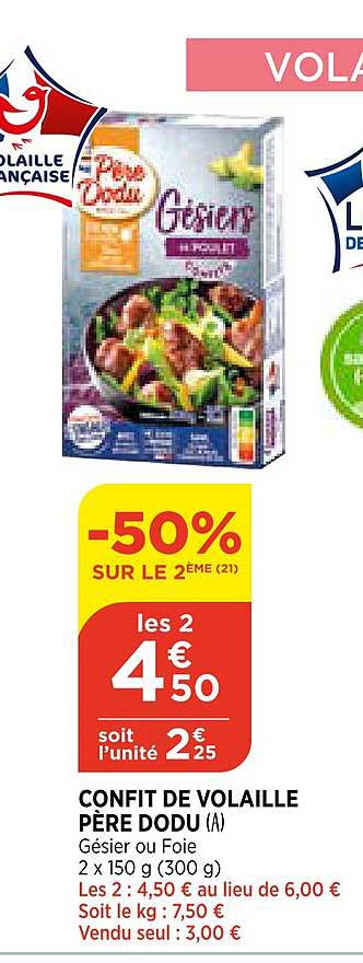 confit de volaille père dodu