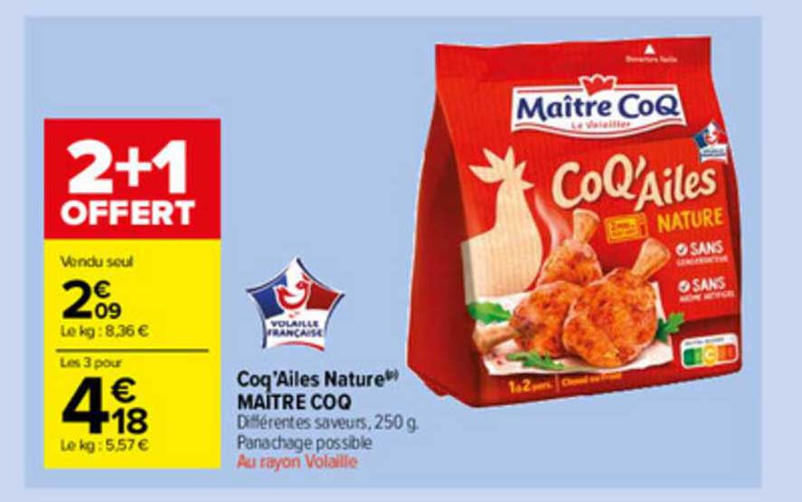 coq'ailes nature maître coq