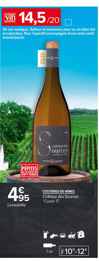 Costières-de-nîmes Château Des Sources "cuvés S"