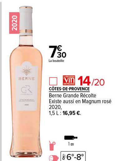 côtes-de-provence berne grande récolte
