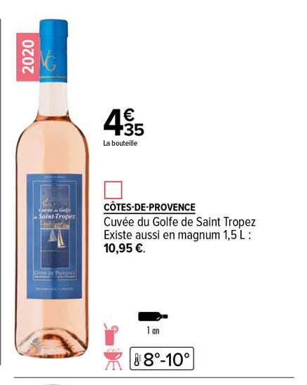 côtes-de-provence cuvée du golfe de saint tropez