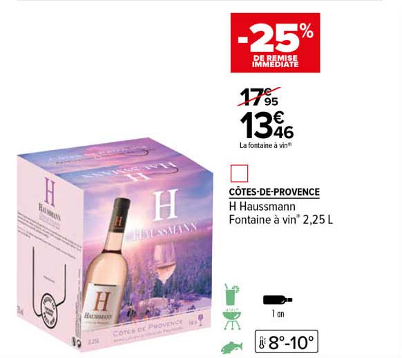 côtes-de-provence h haussmann