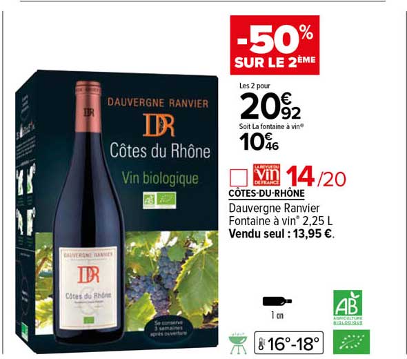 côtes-du-rhône dauverge ranvier