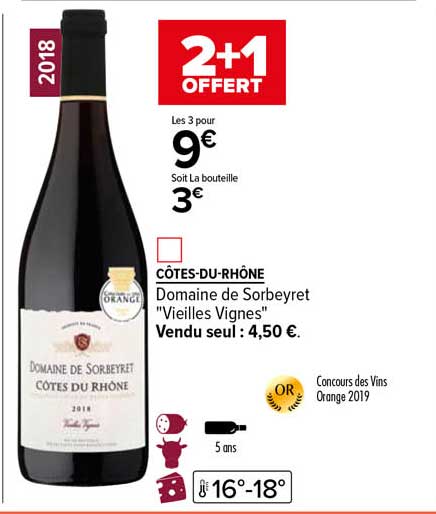 côtes-du-rhône domaine de sorbeyret "vieilles vignes"