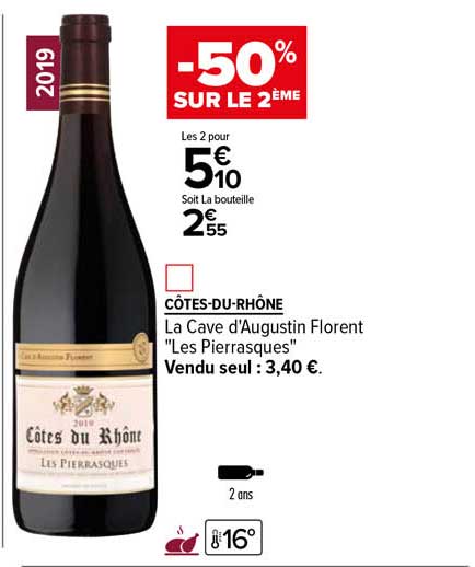 côtes-du-rhône la cave d'augustin florent "les pierrasques"