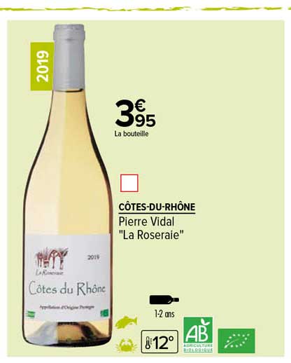 côtes-du-rhône pierre vidal "la roseraie"