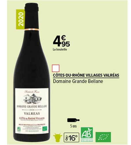 côtes-du-rhône villages valréas domaine grande bellane