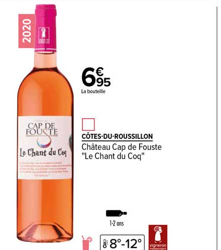 côtes-du-roussillon château cap de fourst "le chant du coq"