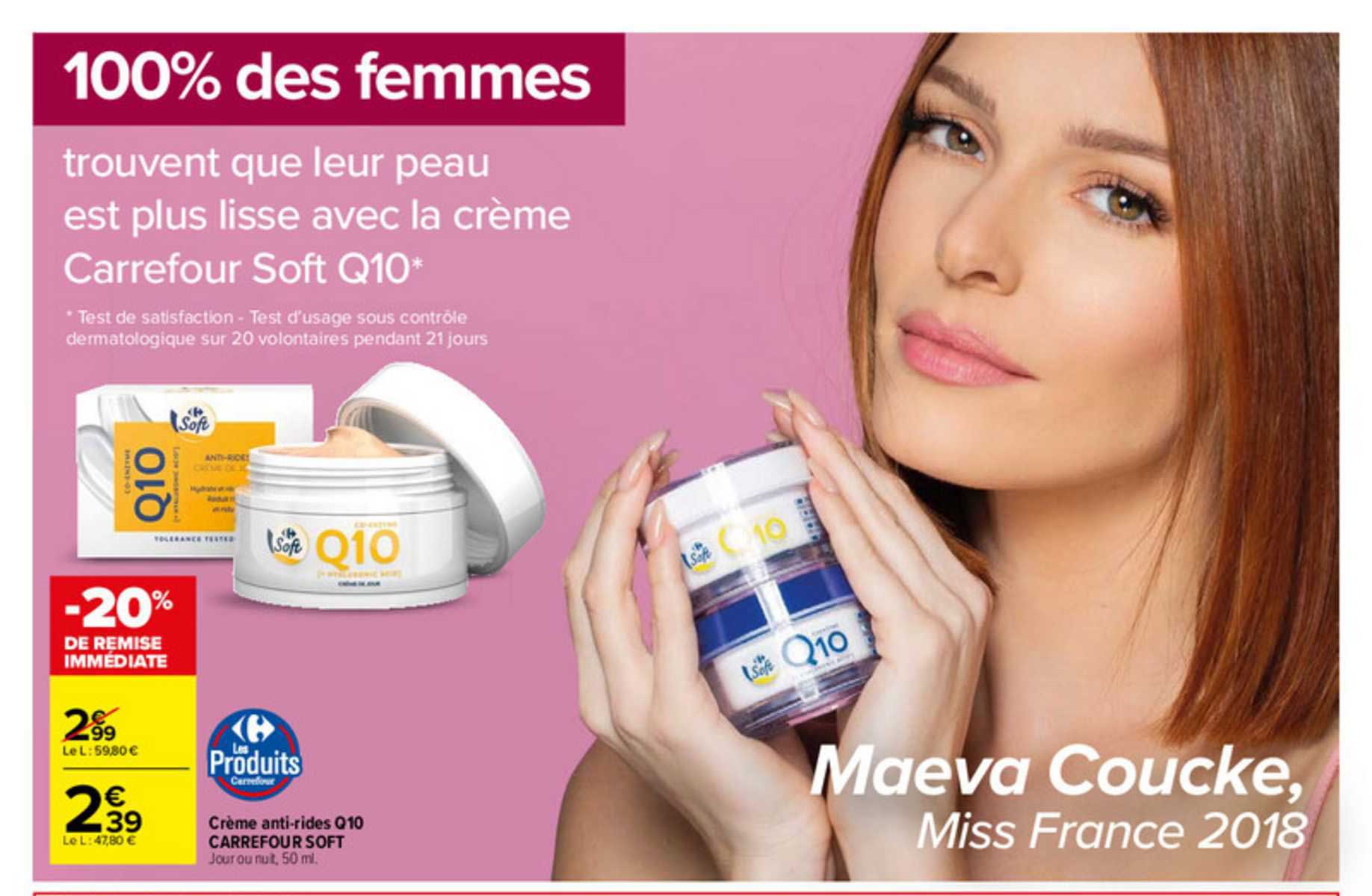 crème anti-rides q10 carrefour soft