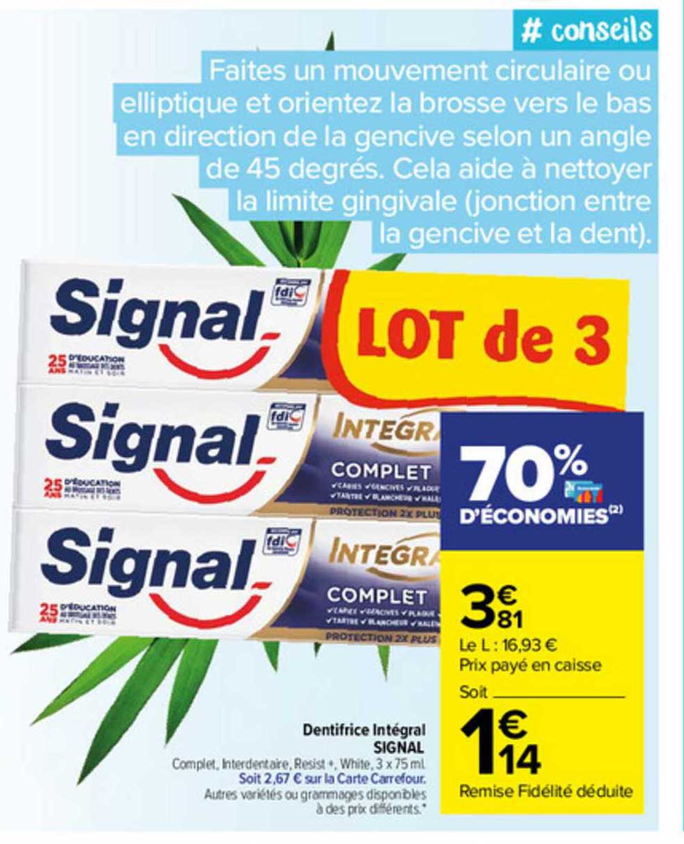 Dentifrice Intégral Signal