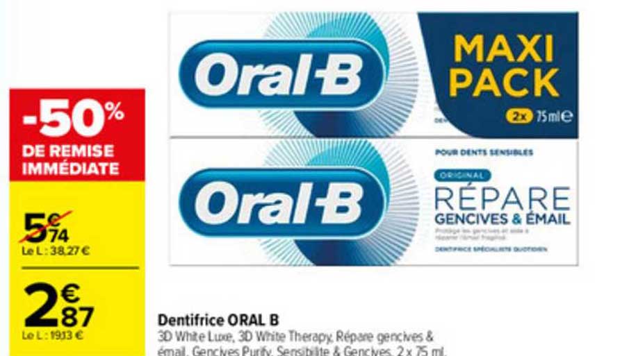 dentifrice oral b