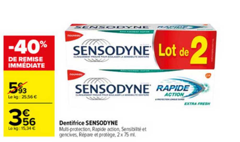 Dentifrice Sensodyne