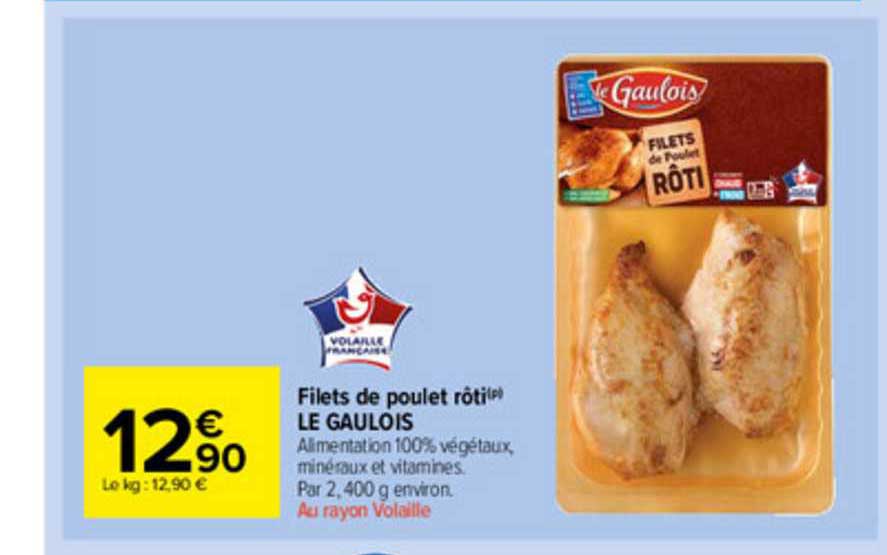 Filets De Poulet Rôti Le Gaulois