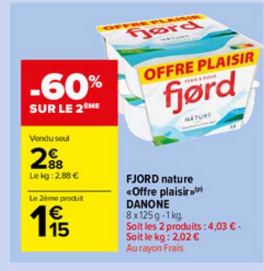 Fjord Nature "offre Plaisir" Danone