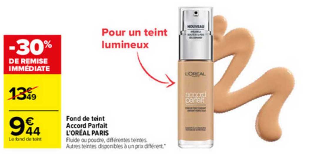 fond de teint accord parfait l'oréal paris