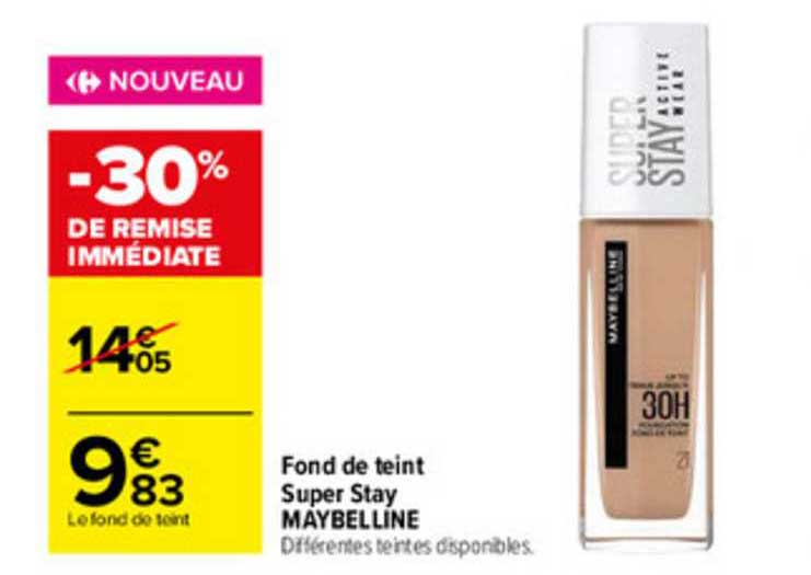 fond de teint super stay maybelline