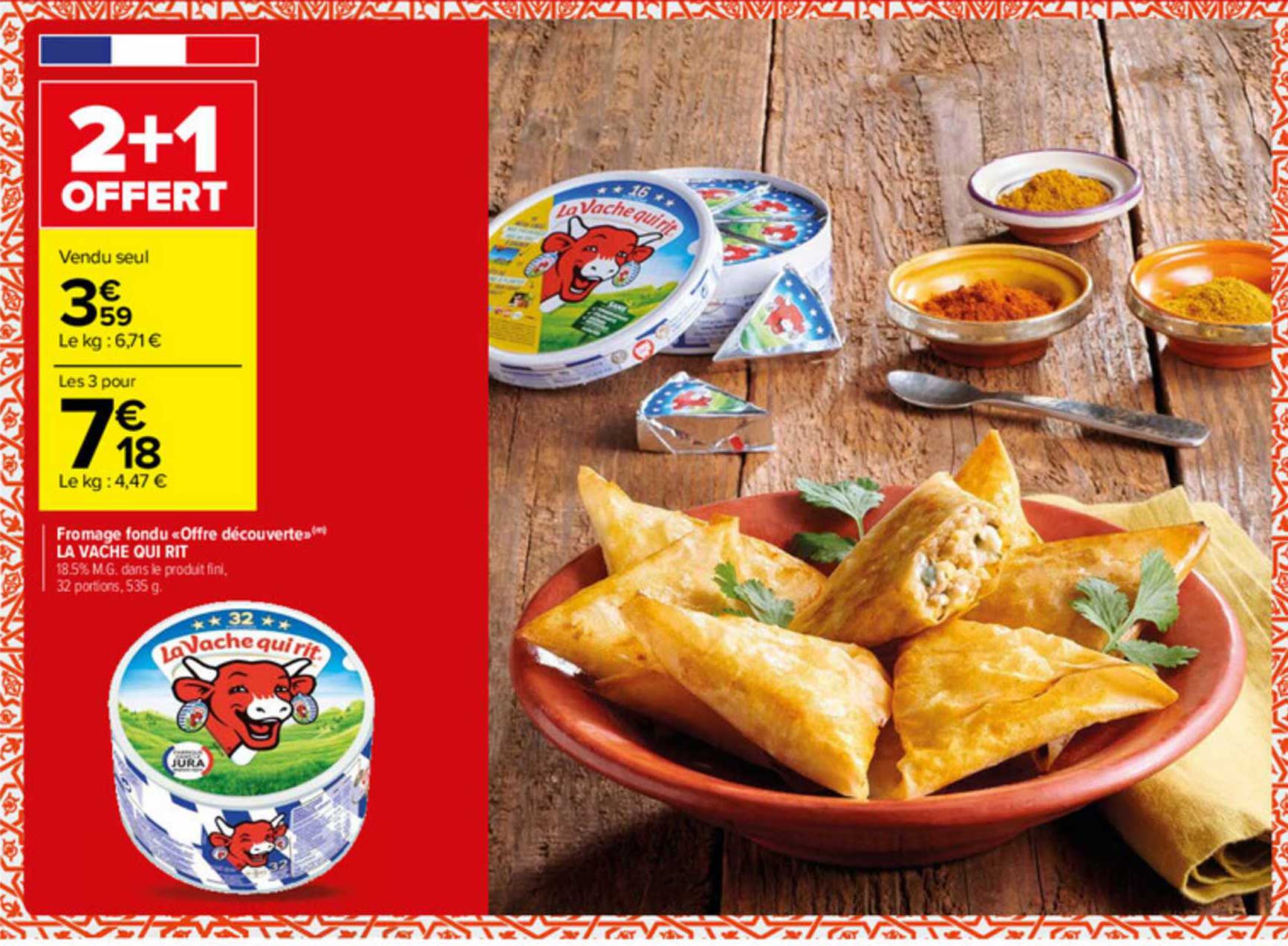 fromage fondu «offre découvertes» la vache qui rit