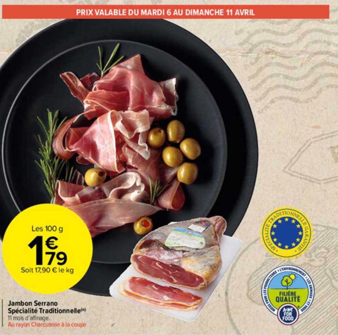 Jambon Serrano Spécialité Traditionnelle