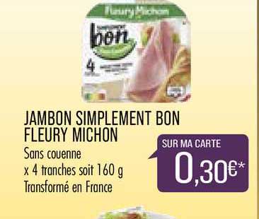jambon simplement bon fleury michon