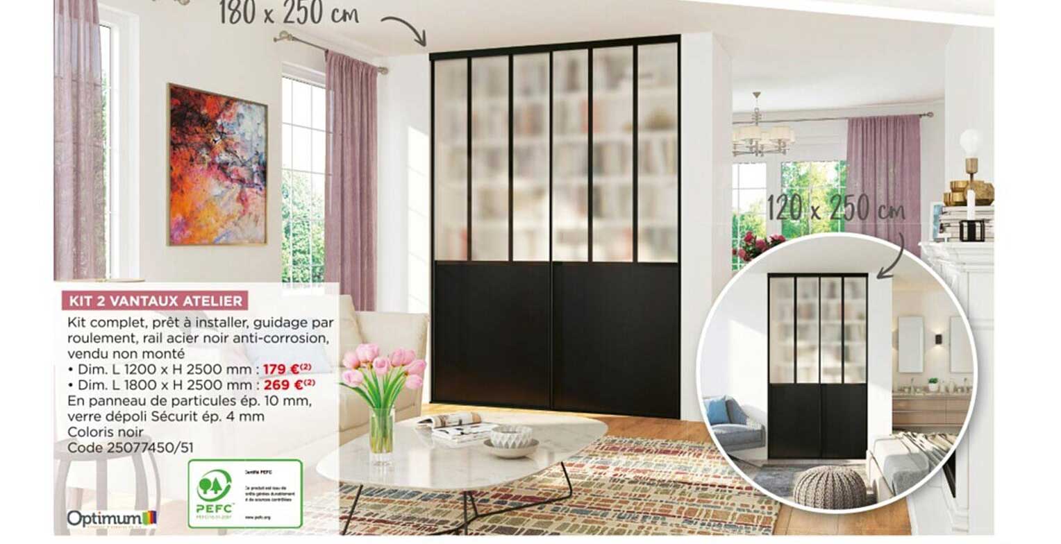 kit 2 vantaux atelier optimum