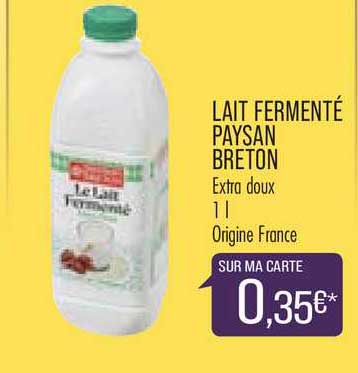 lait fermenté paysan breton extra doux