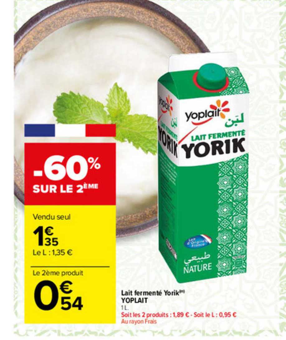 Lait Fermenté Yorik Yoplait