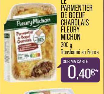 le parmentier de bœuf charolais fleury michon