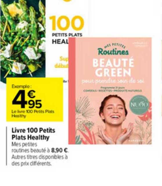 livre 100 petits plats healthy