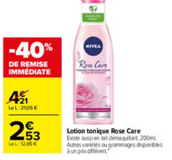 Lotion Tonique Rose Care Nivea