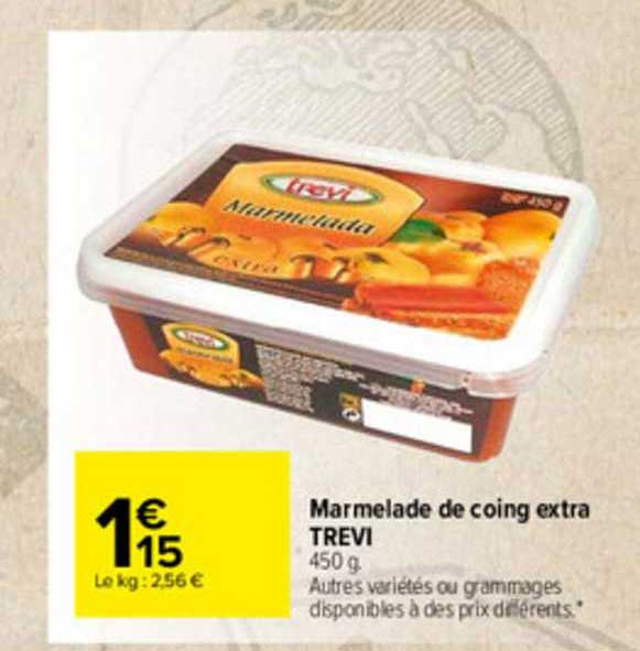 marmelade de coing extra trevi