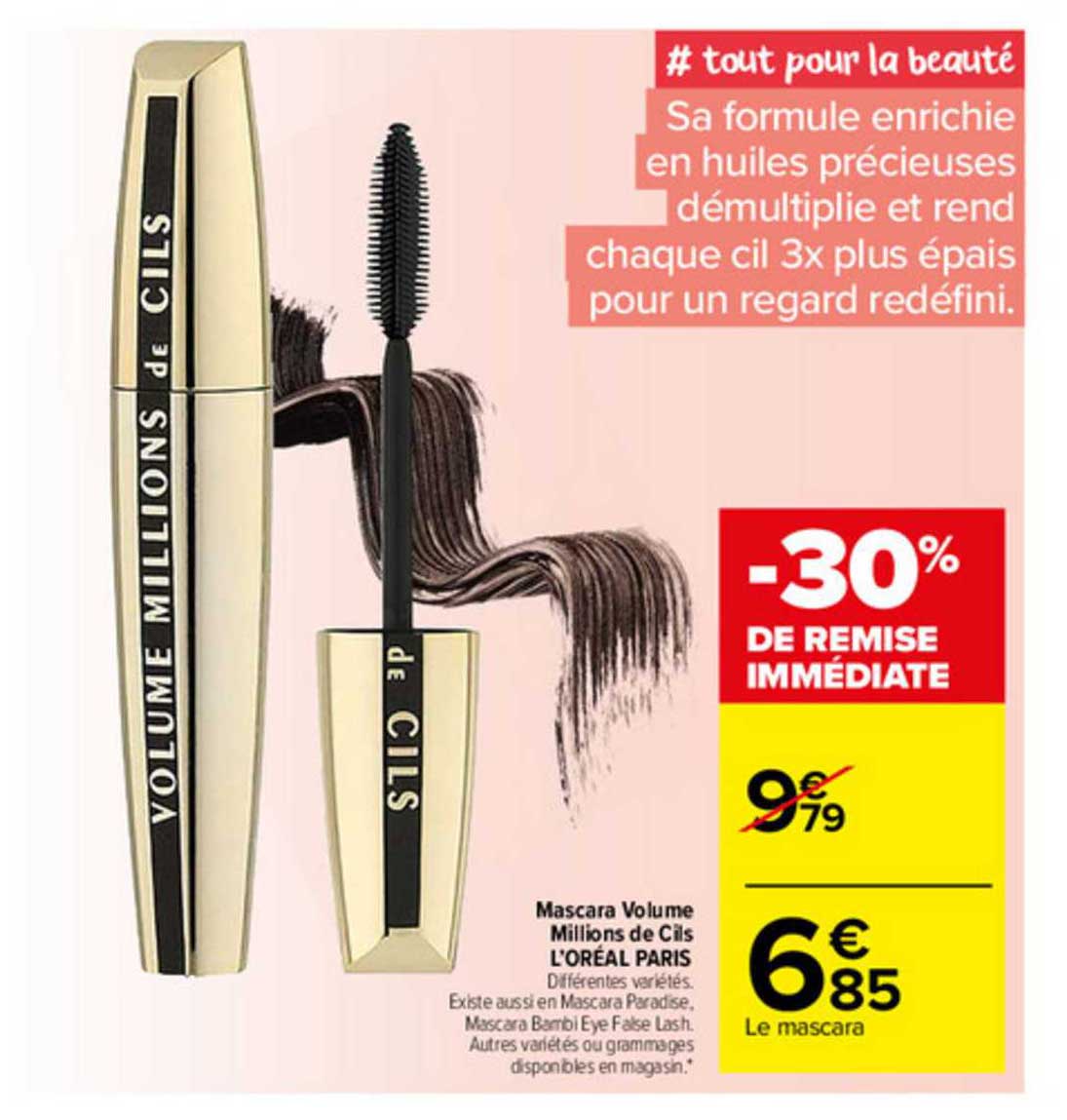 mascara volume millions de cils l'oréal paris