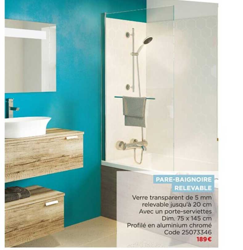 pare-baignoire relevable