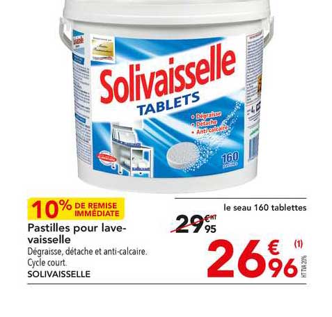 pastilles pour lave-vaisselle solivaisselle