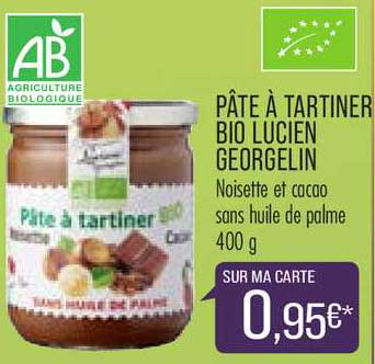 pâte à tartiner bio lucien georgelin