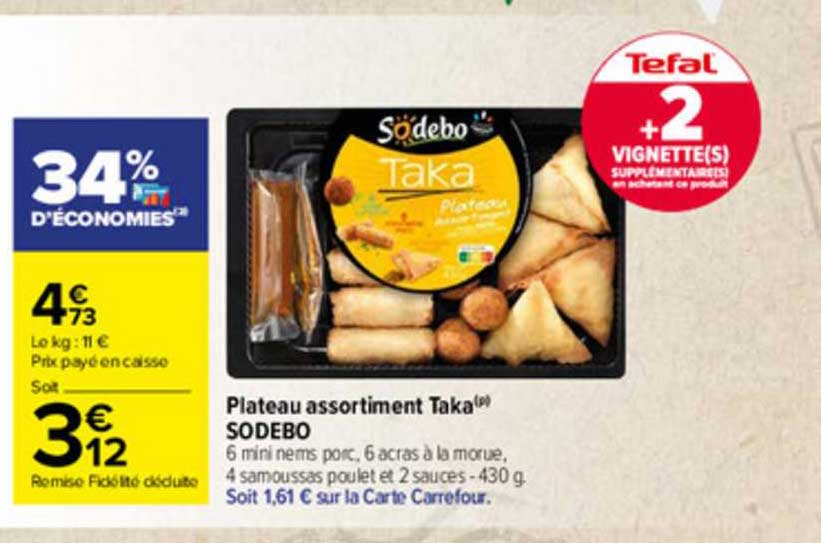 plateau assortiment taka sodebo