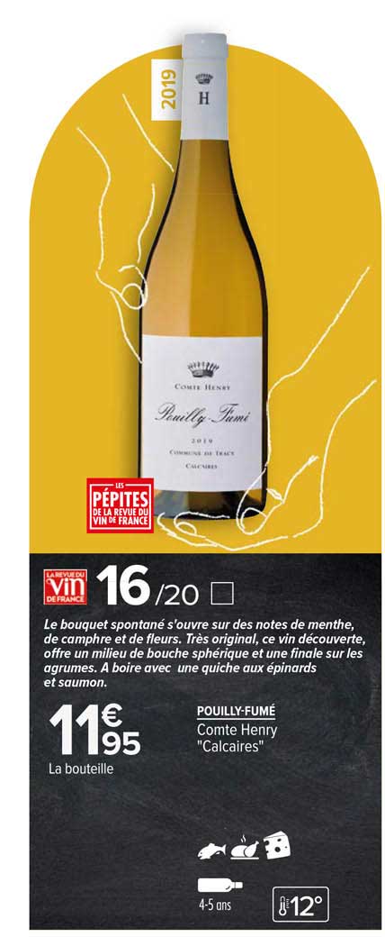 Pouilly-fumé Comte Henry "calcaires"