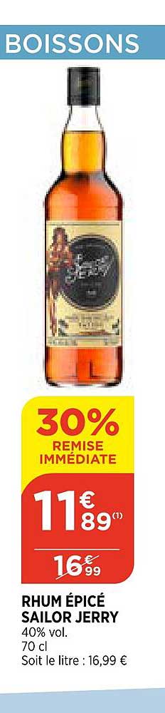 rhum épicés sailor jerry