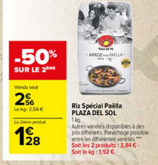 riz spécial paëlla plaza del sol
