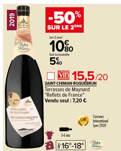 saint-chinian-roquebrun terrasses de maynard "reflets de france"