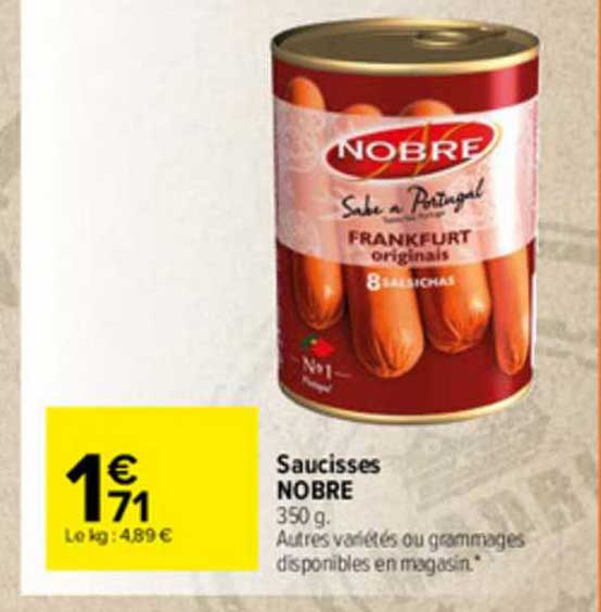 saucisses nobre