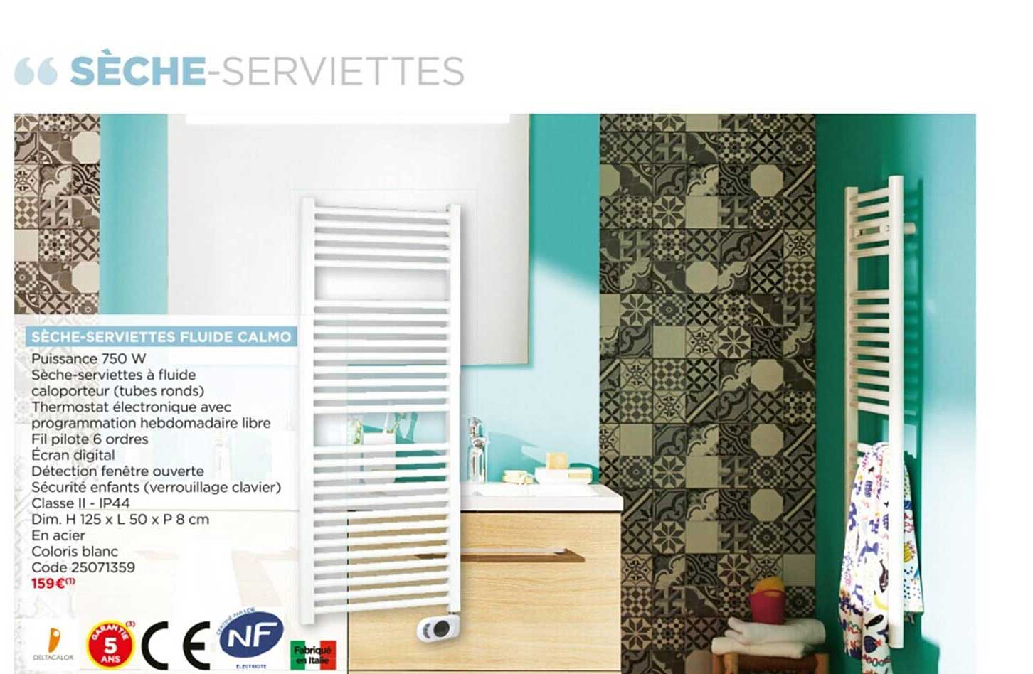 sèche-serviettes fluide calmo