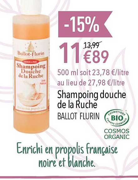 shampooing douche de la ruche ballot flurin