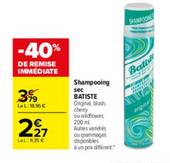 Shampooing Sec Batiste