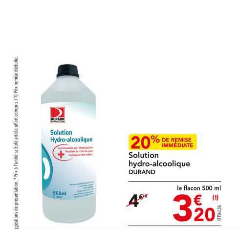 solution hydro-alcoolique durand
