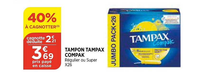 tampon tampax compak