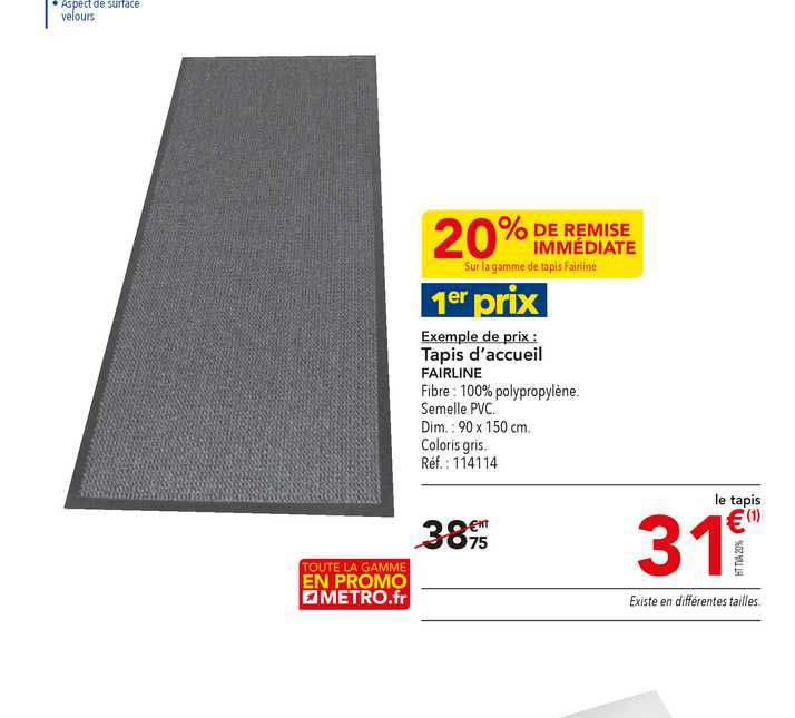 tapis d'accueil fairline